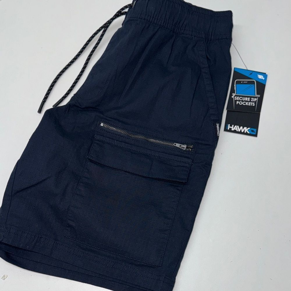 🔥Tony Hawk Men's Dark Blue Cargo Shorts cargo 9” Sz Medium New